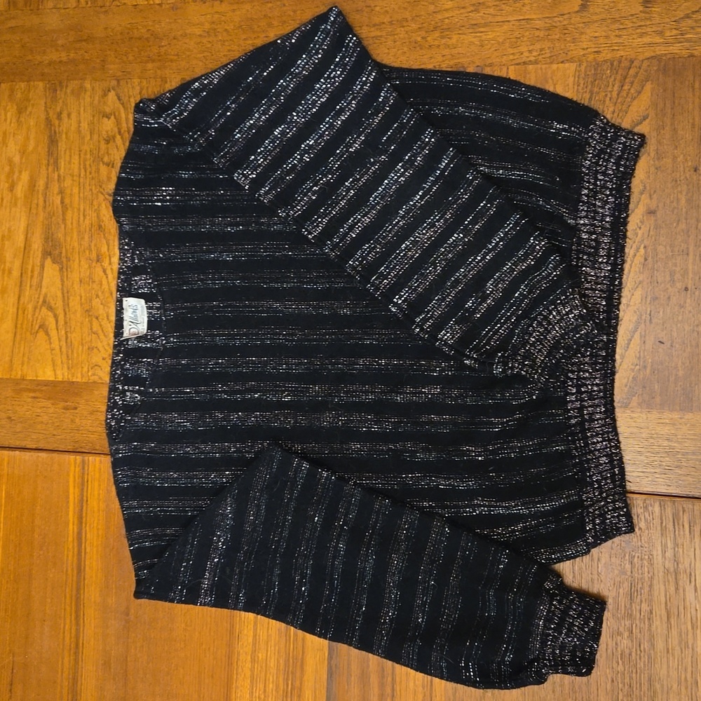 Rose gold & silver sparkle vintage sweater